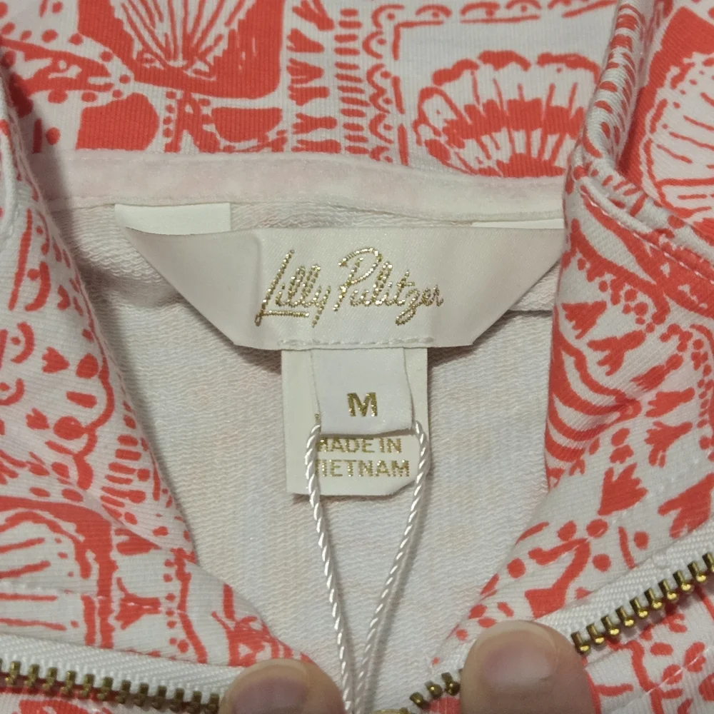 SOLD Lilly Pulitzer NWT UPF 50+ Skipper Popover Mizner Red Seaside Harbour - Picture 8 of 11